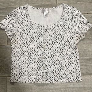 Floral baby tee